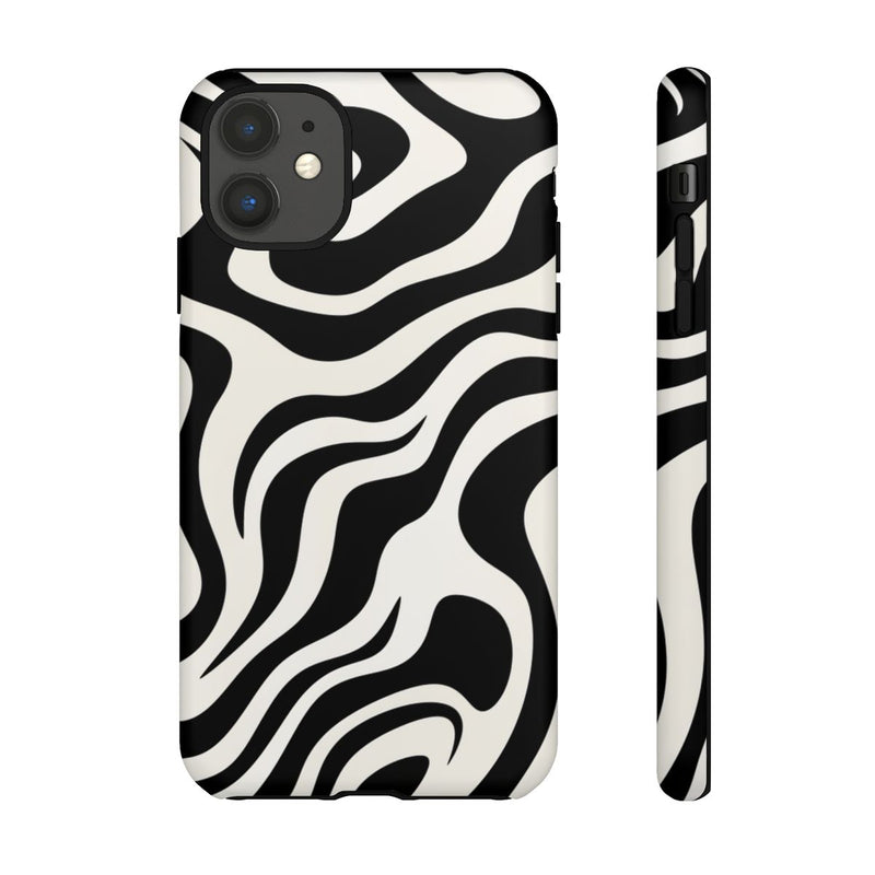 Zwart-Wit Abstract Zebra-Patroon