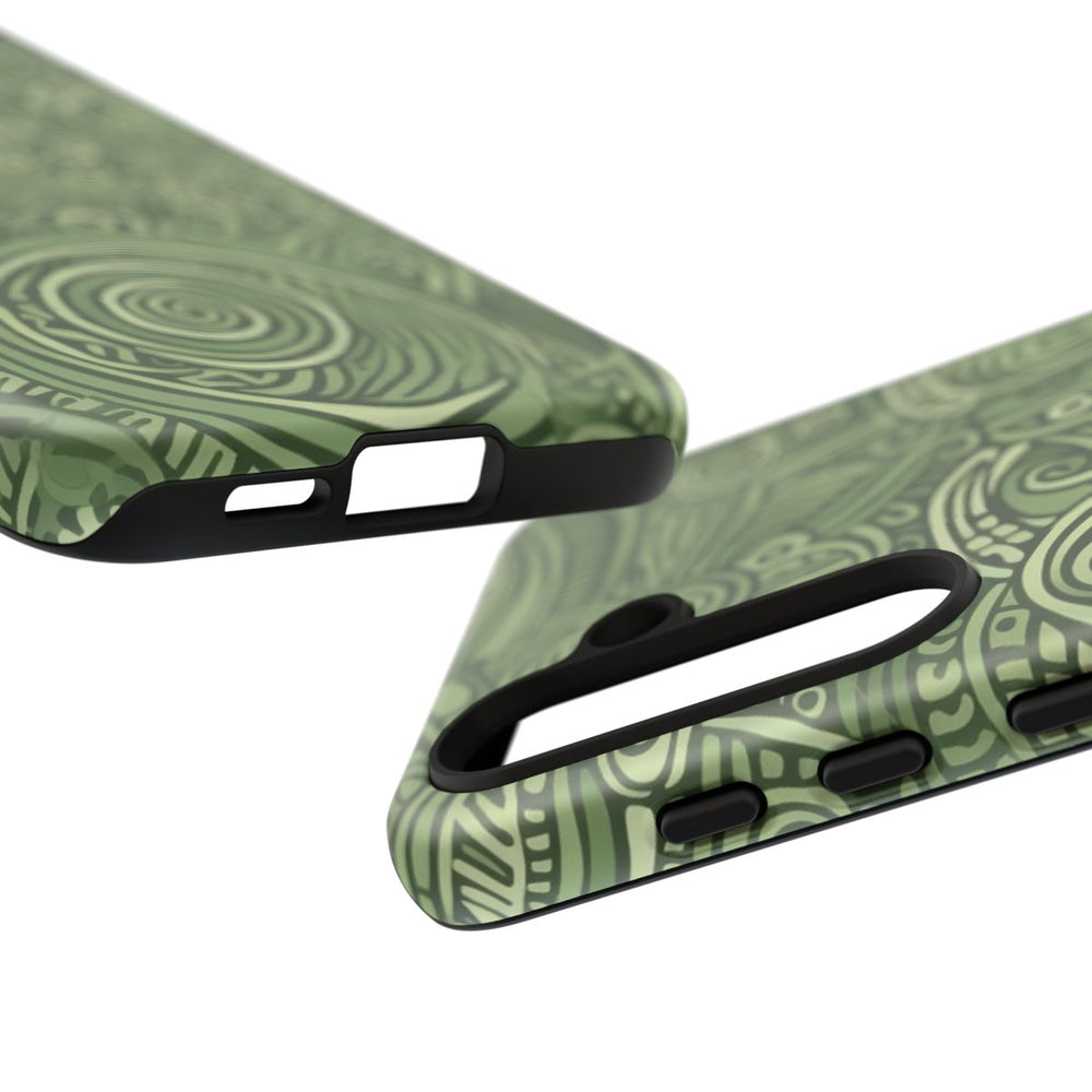 Abstract Groen Tribal Doodle Patroon