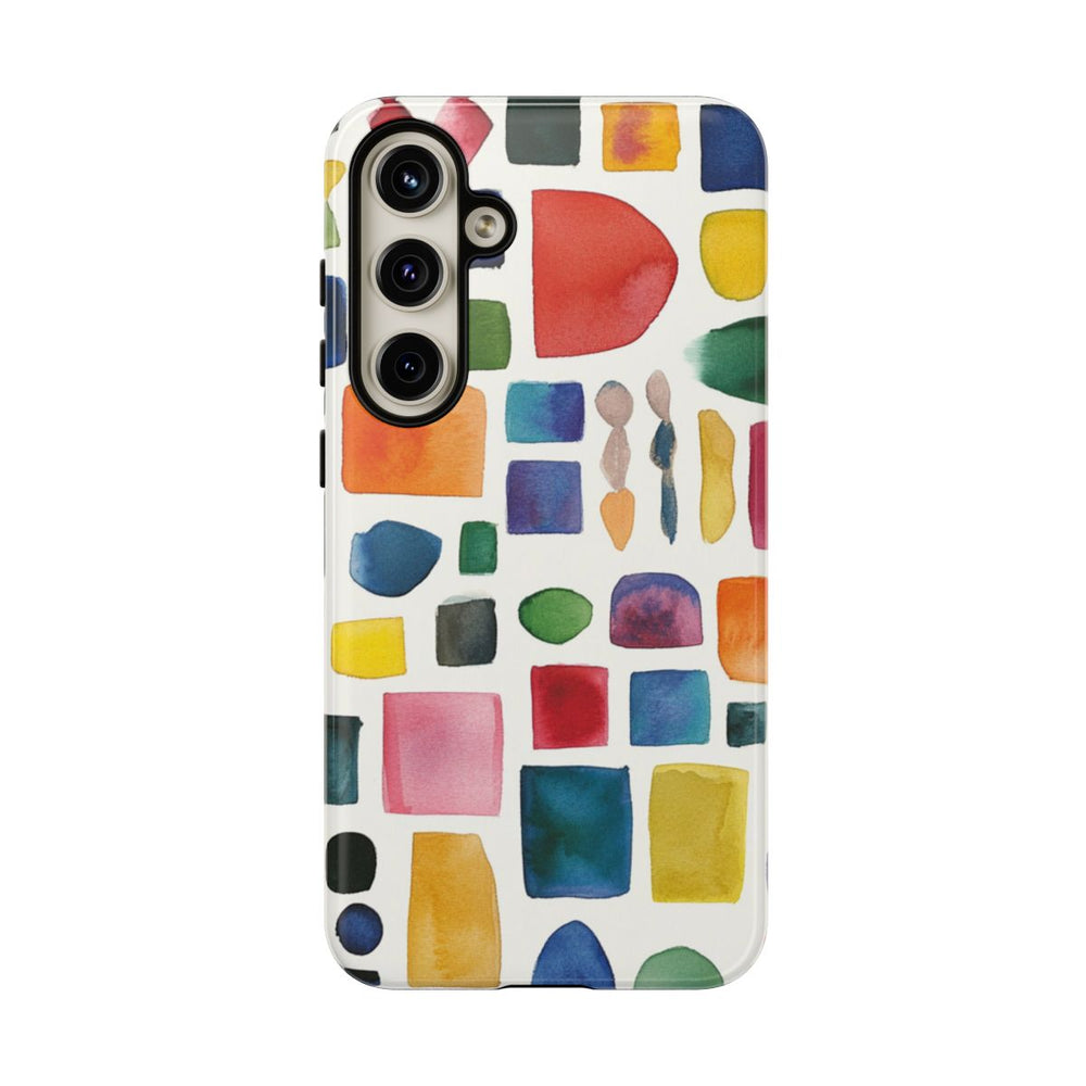 Kleurrijk Waterverf Geometrisch Patroon