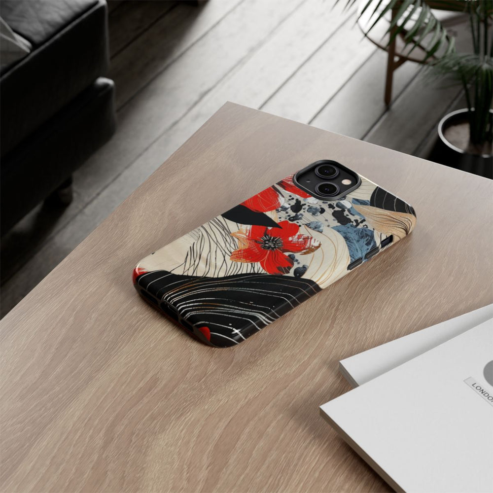 Rood Bloemen Abstract Patroon