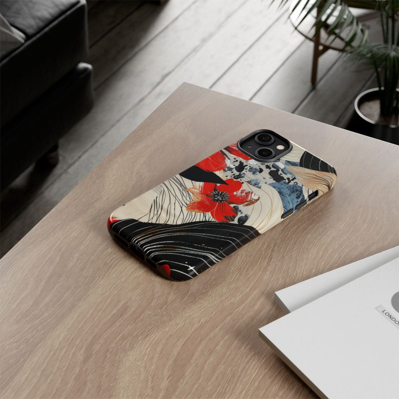 Rood Bloemen Abstract Patroon