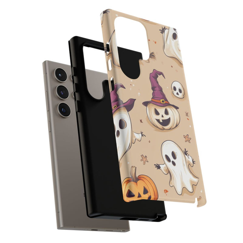 Schattige Halloween Geestjes en Pompoenen Patroon