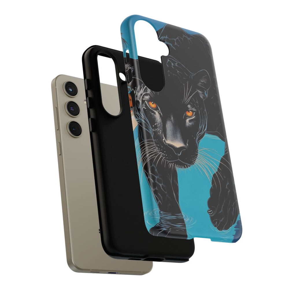 Zwarte Panter bij Zwembad