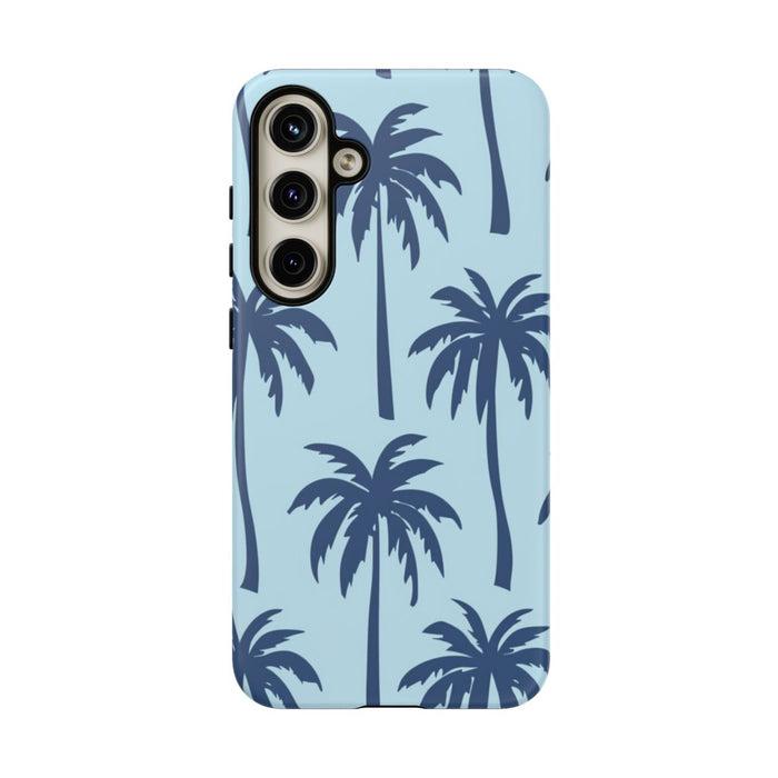Blauw Palmbomenpatroon