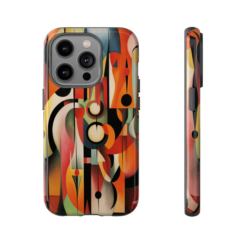 Abstracte Geometrische Vormen in Warme Kleuren