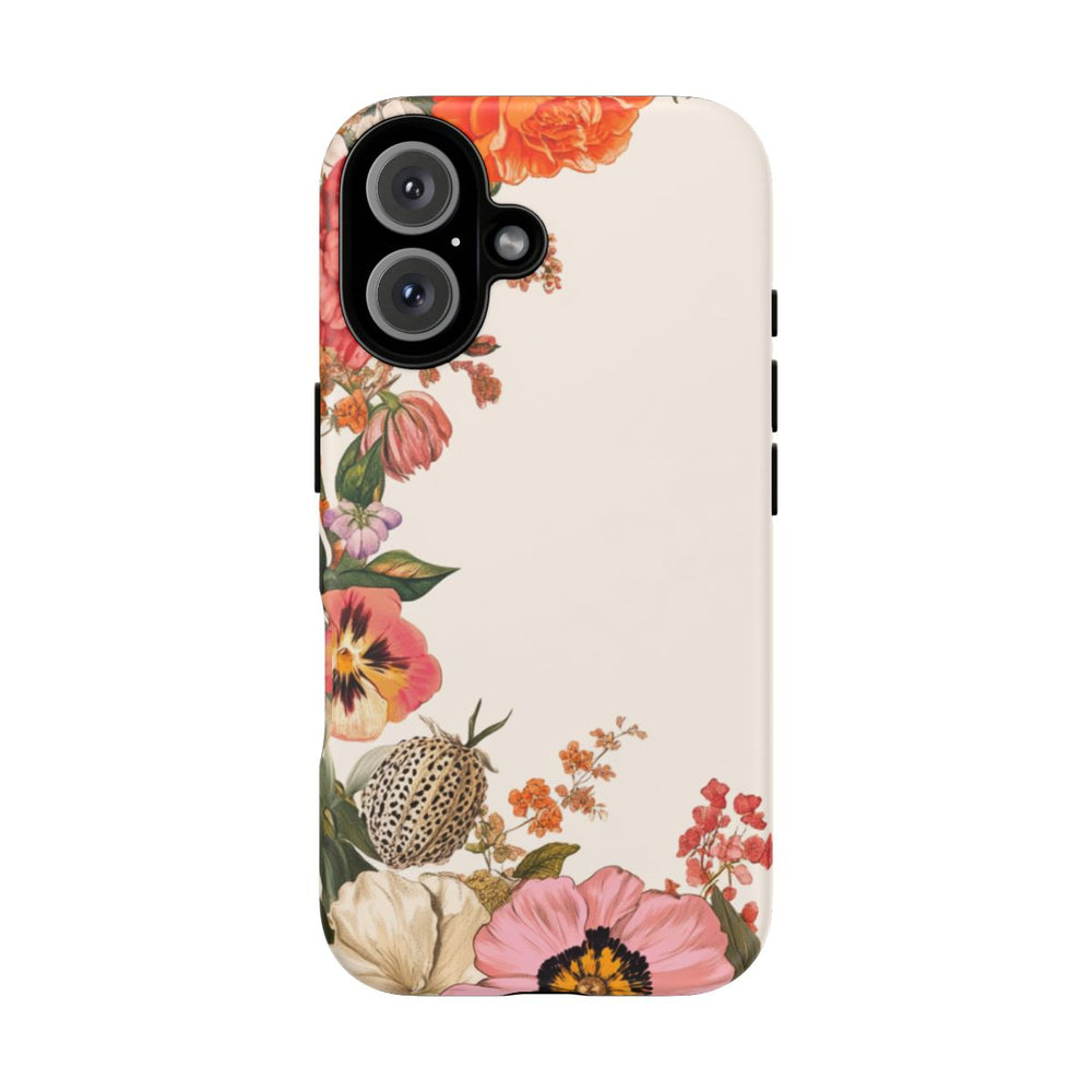 Vintage Botanische Bloemenrand