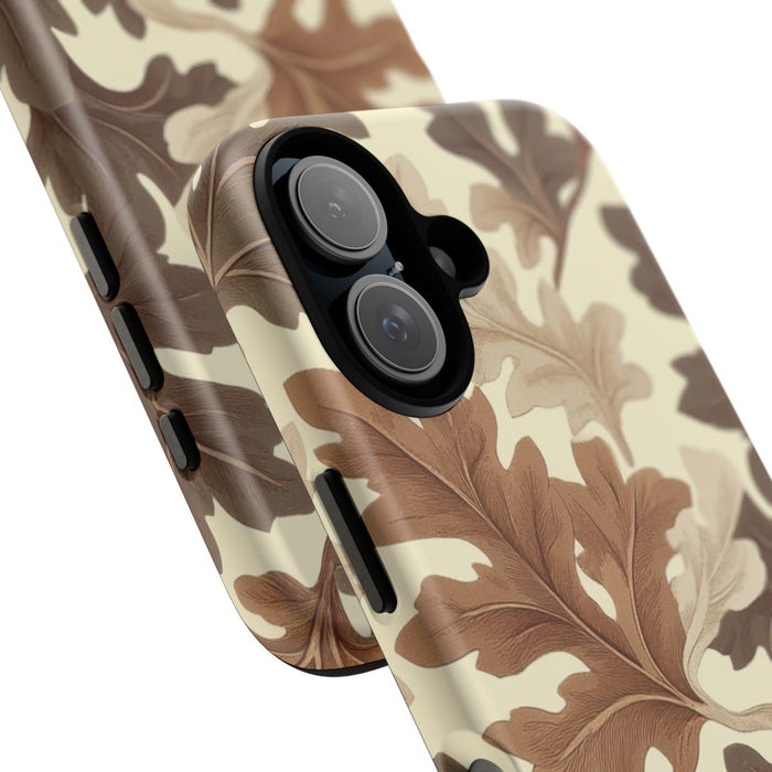 Eikenbladerenpatroon in Neutrale Kleuren