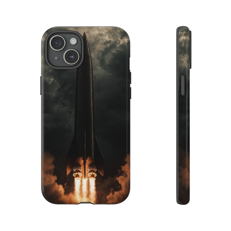 Donkere Raketlancering met Vurige Motoren