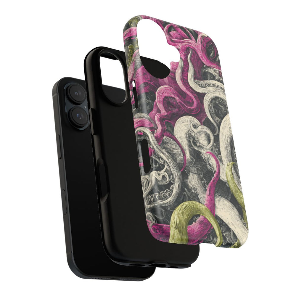 Gedetailleerd Tentakelpatroon met Wervelende Swirls