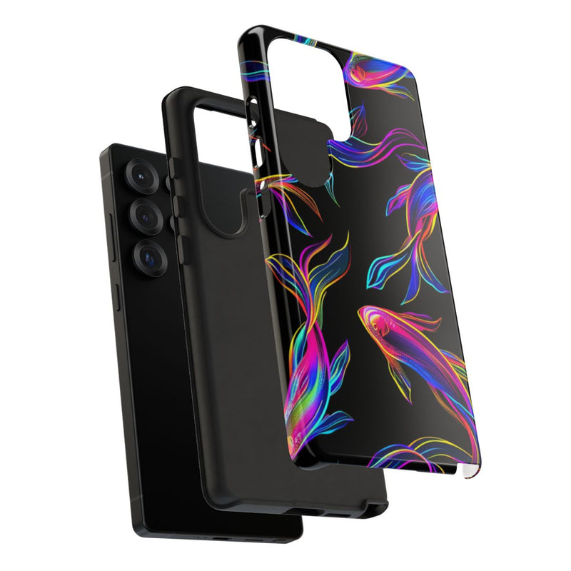 Neonkleurige Vissenpatroon