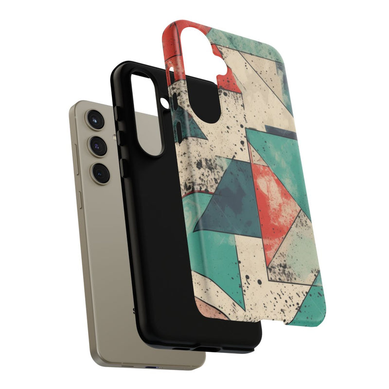 Abstract Geometrisch Patroon in Gedempte Kleuren