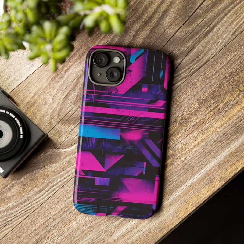 Neon Geometrisch Abstract Patroon