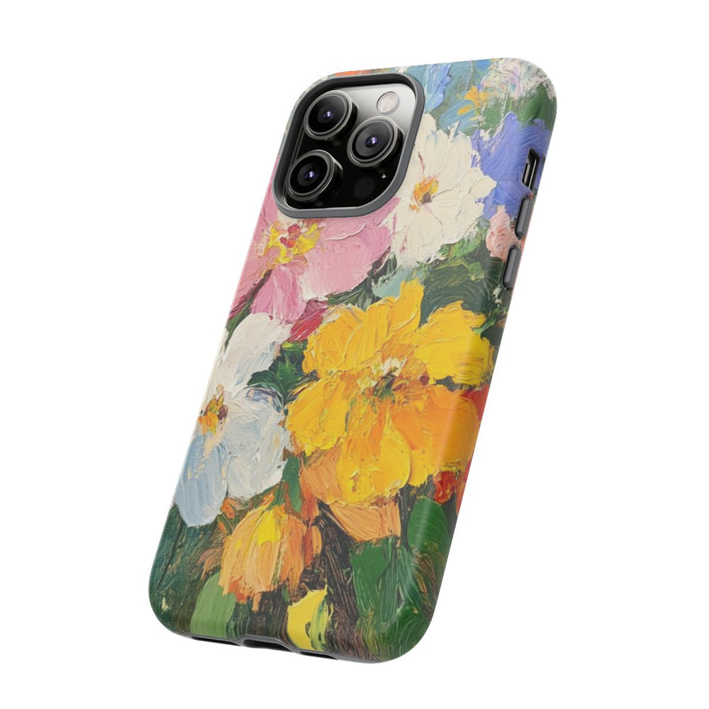 Kleurrijk Olieverfschilderij van Bloemenboeket