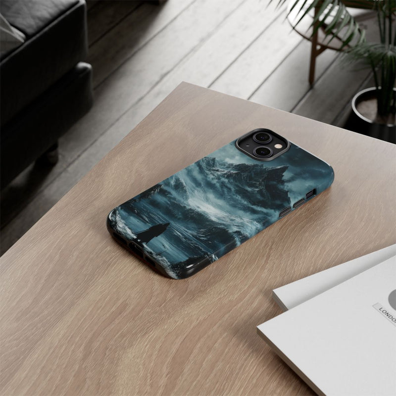 Mysterieuze Berglandschap met Eenzame Wandelaar