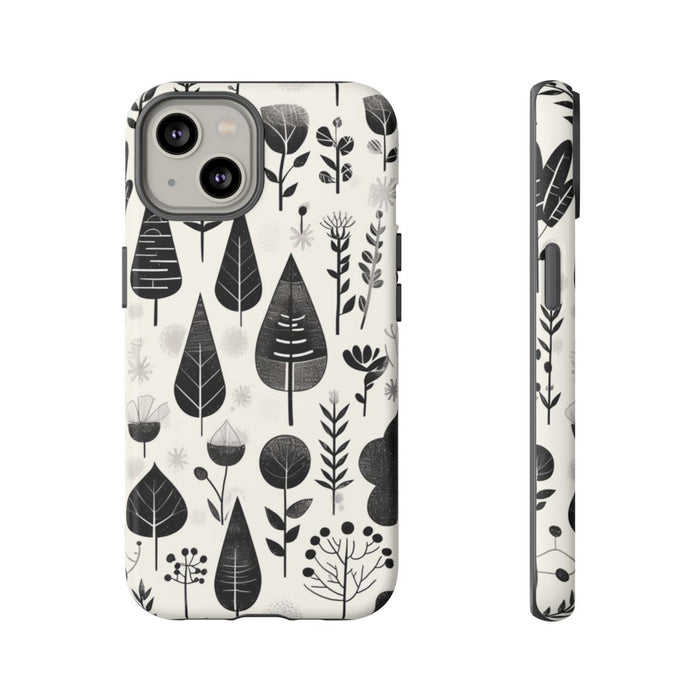 Monochroom Botanisch Patroon