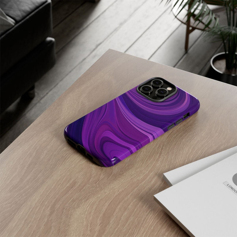 Paars Golvend Abstract Patroon