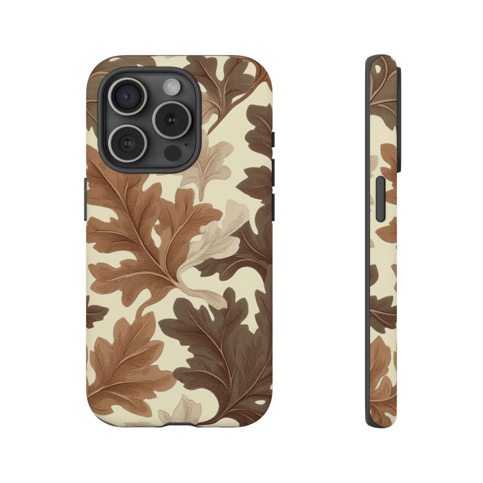 Eikenbladerenpatroon in Neutrale Kleuren