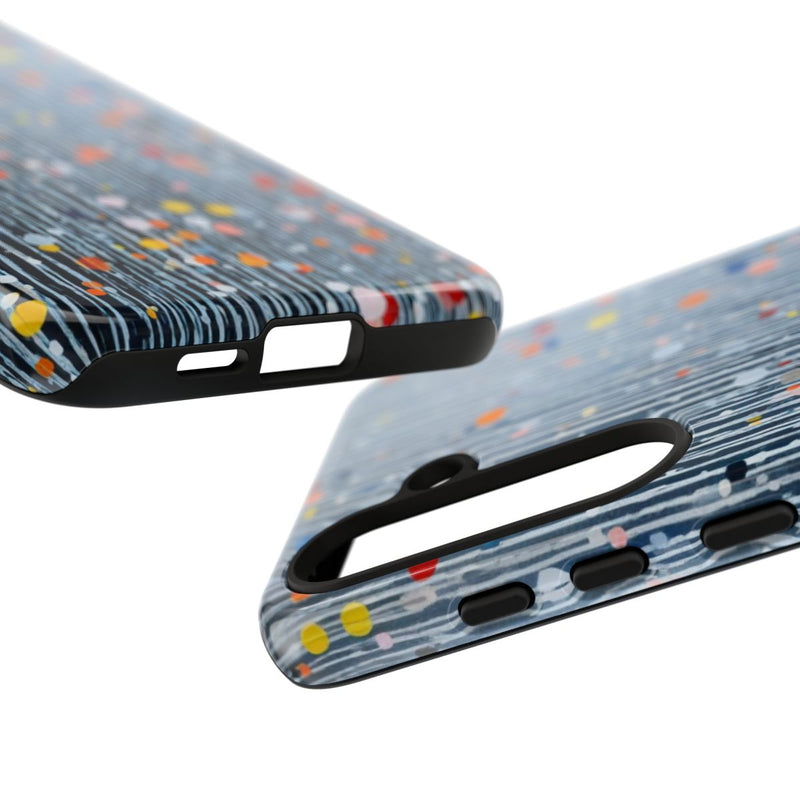 Kleurrijk Abstract Patroon met Dots en Lijnen
