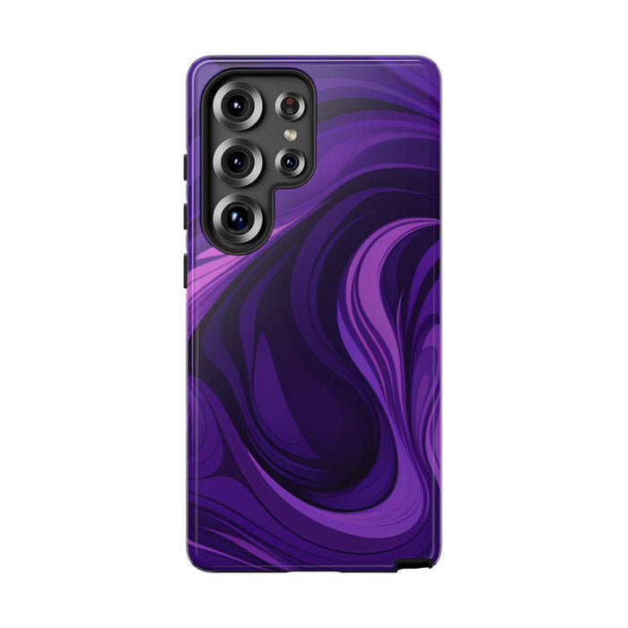 Paarse Abstracte Golfpatroon