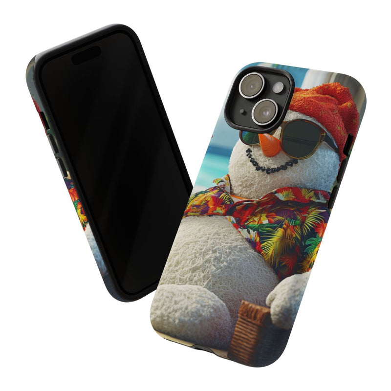Sneeuwpop met Hawaiishirt en Zonnebril