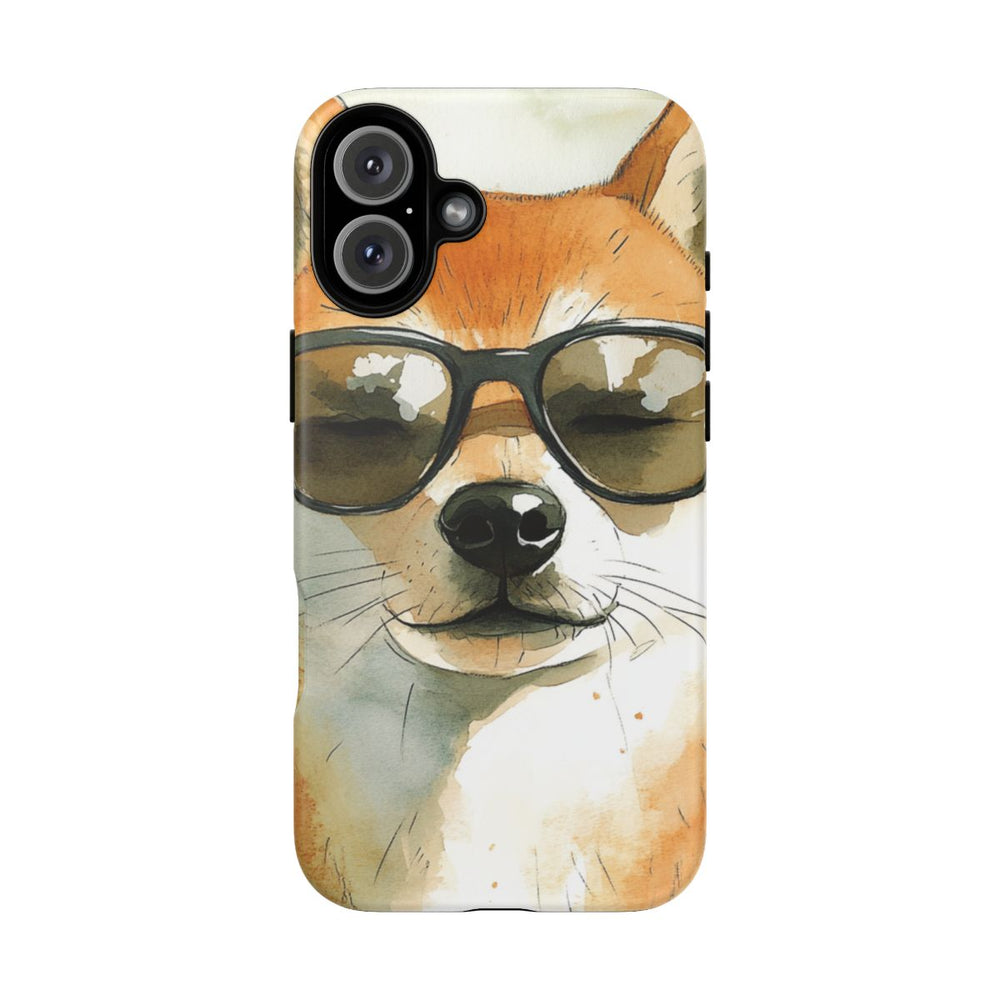 Stoere Shiba Inu met Zonnebril