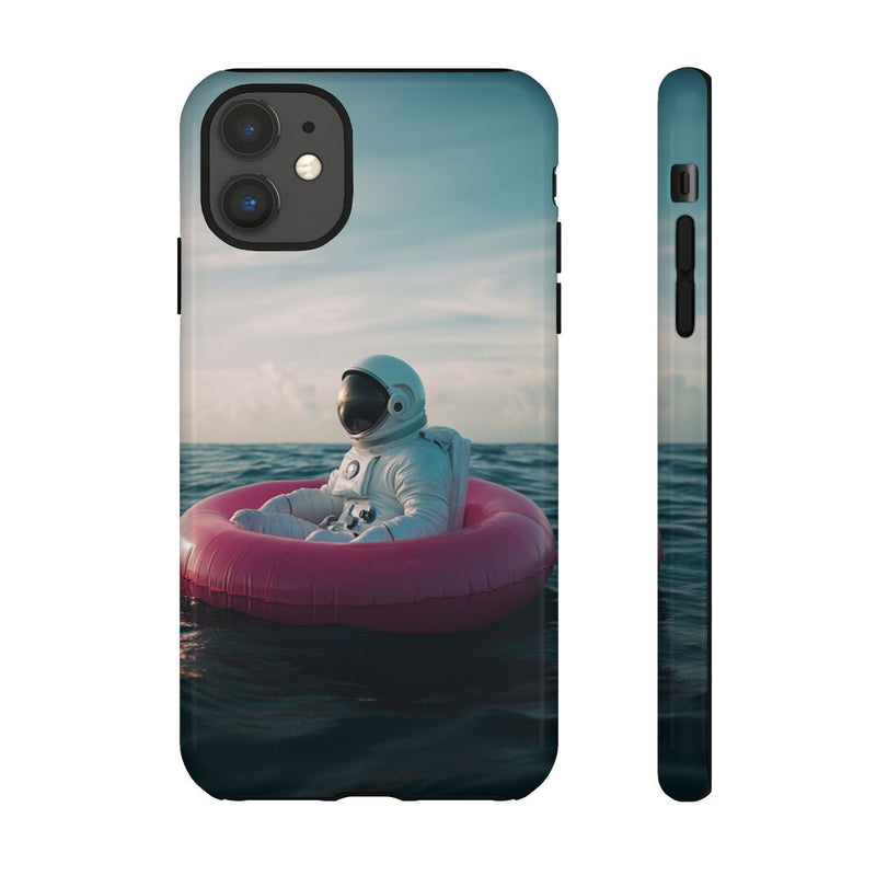 Astronaut op Roze Zwemband