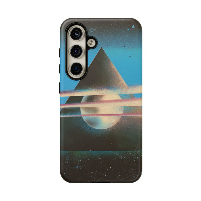 Surrealistische Geometrische Piramide met Gloeiende Bol