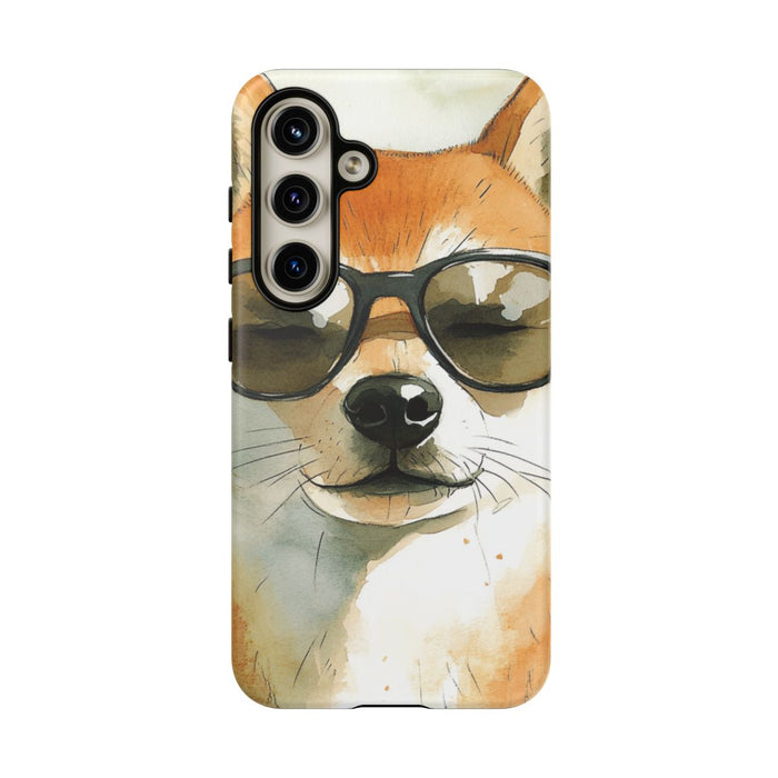 Stoere Shiba Inu met Zonnebril
