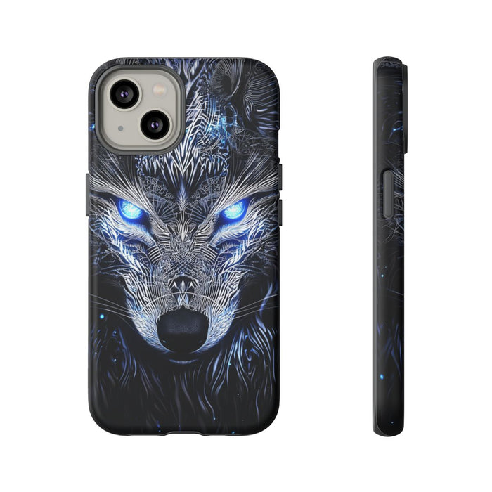 Majestueuze Wolf met Lichtgevende Ogen