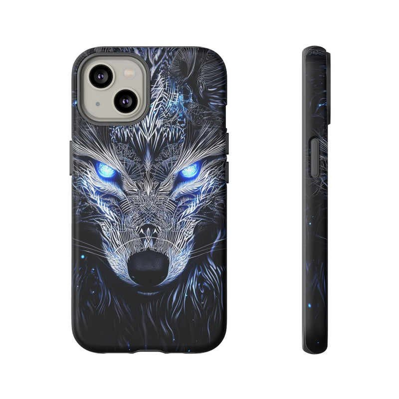 Majestueuze Wolf met Lichtgevende Ogen