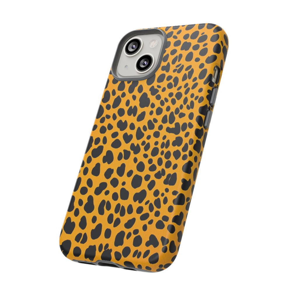 Zwart-Oranje Abstracte Cheetahprint
