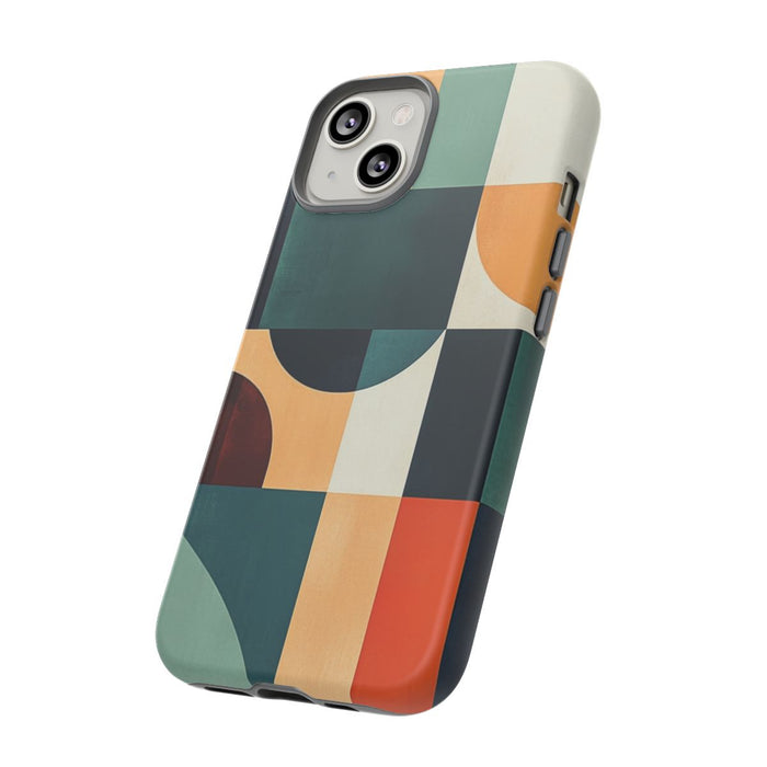 Geometrisch Abstract Ontwerp in Warme Kleuren