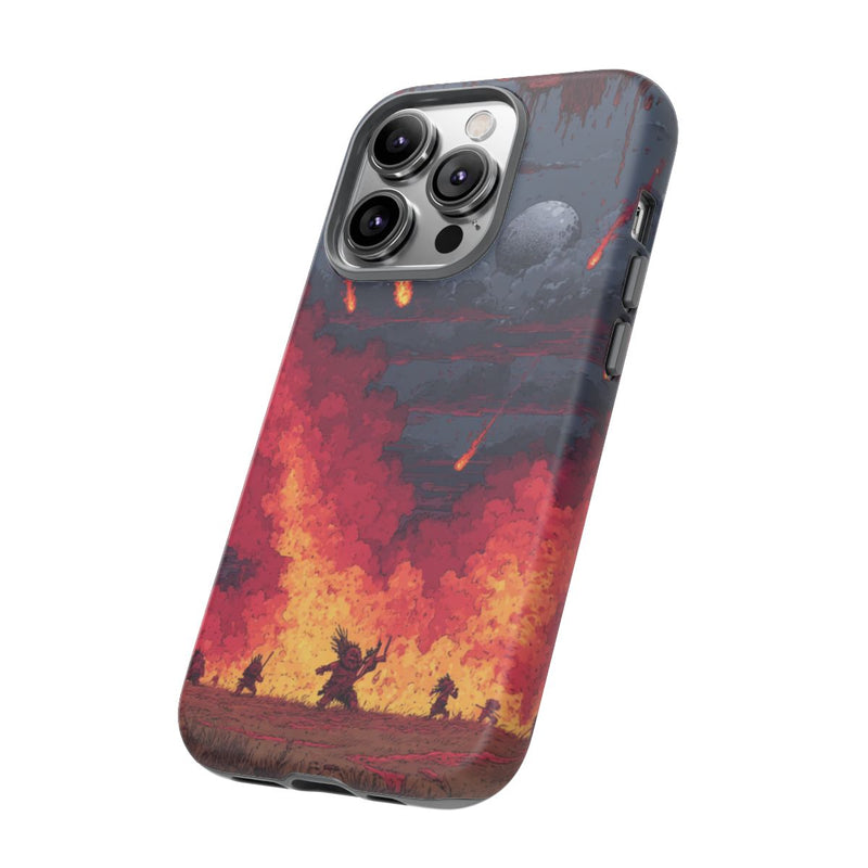 Apocalyptische Meteorenregen met Tribale Figuren