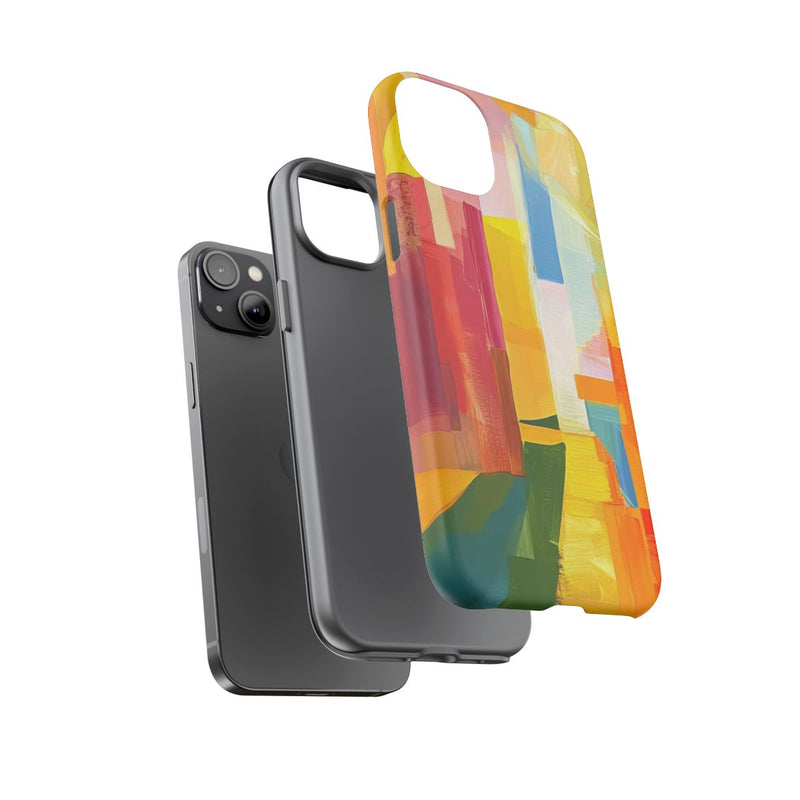 Abstracte Kleurrijke Penseelstreken