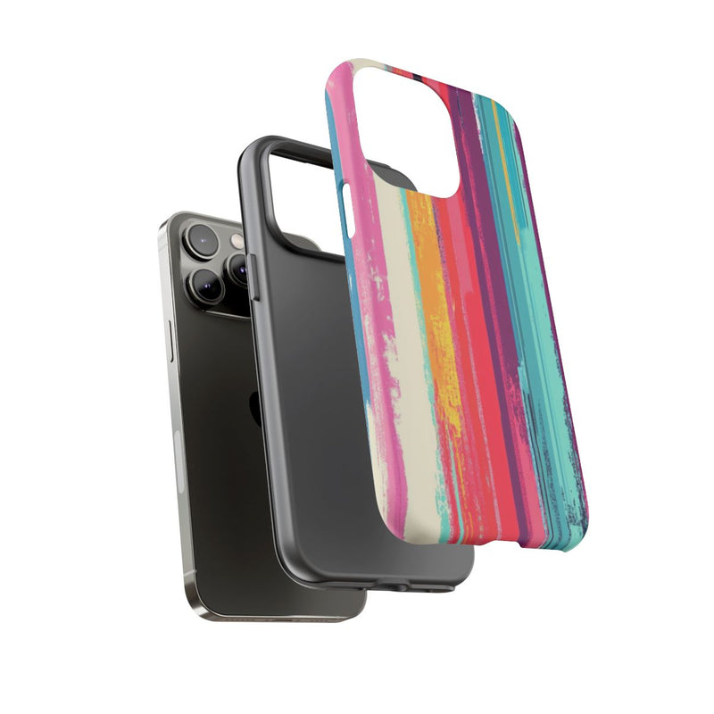 Levendige Verticale Strepen Abstracte Kunst