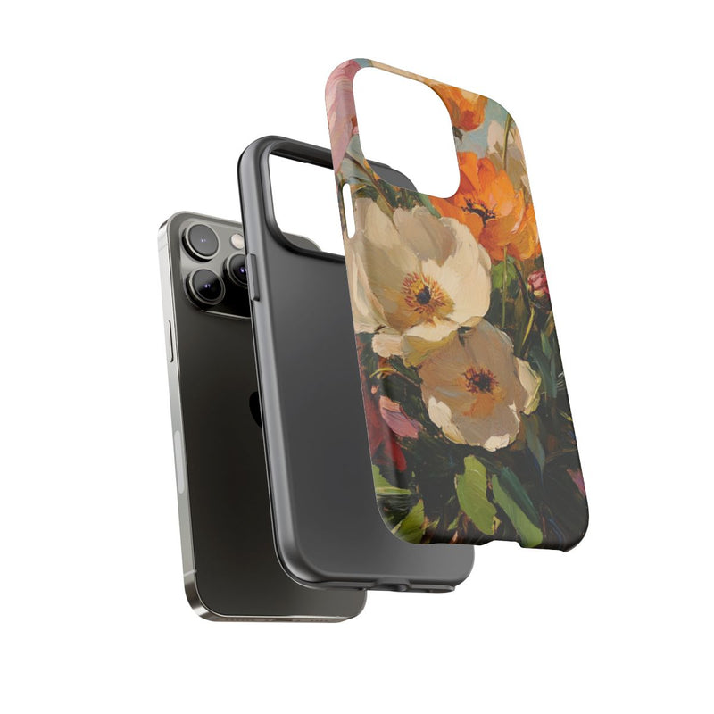 Kleurrijk Olieverfschilderij met Bloemen