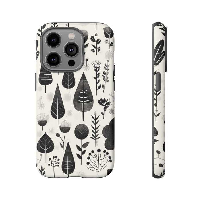 Monochroom Botanisch Patroon