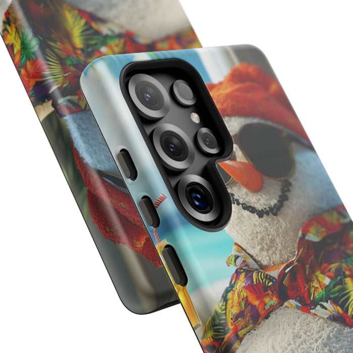 Sneeuwpop met Hawaiishirt en Zonnebril