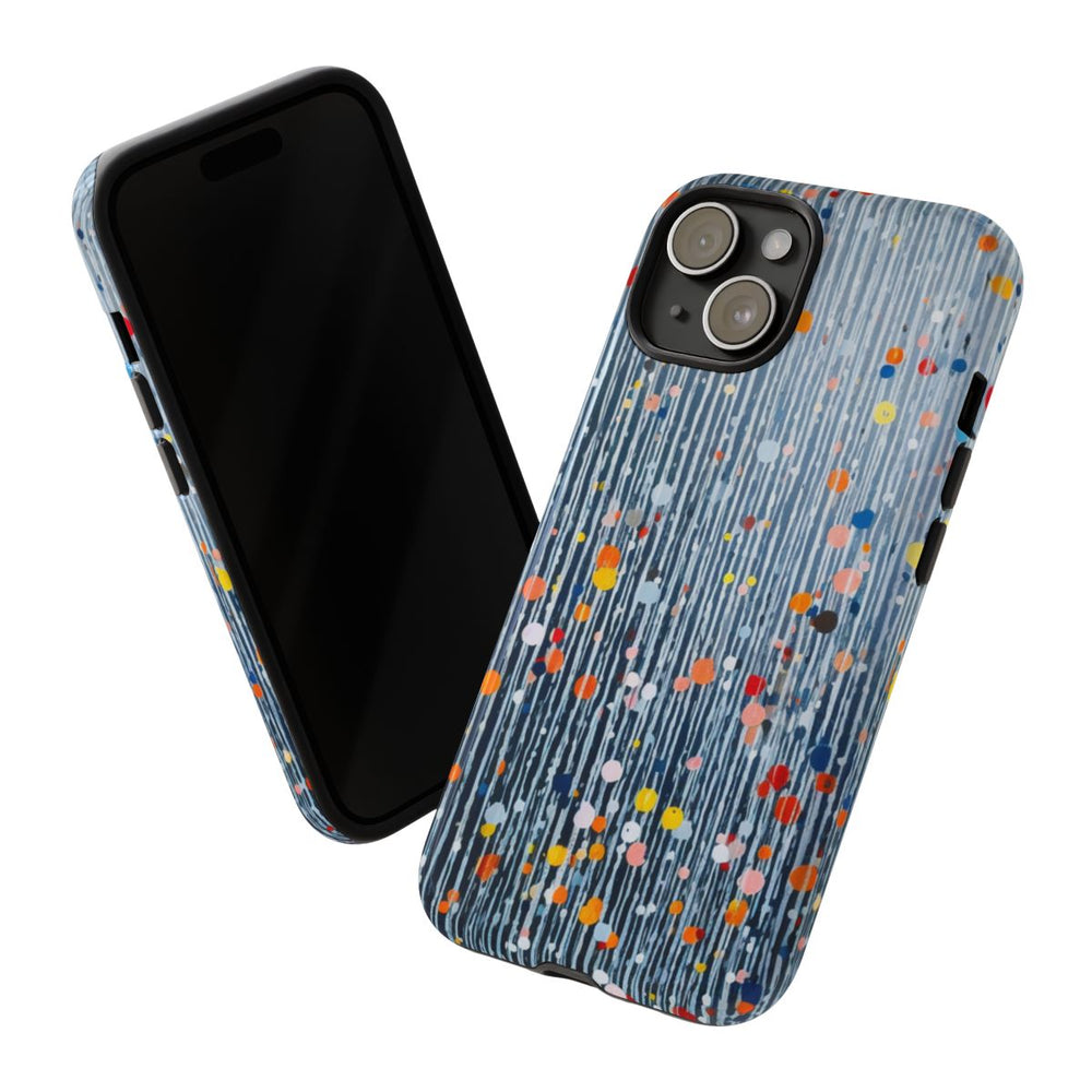 Kleurrijk Abstract Patroon met Dots en Lijnen