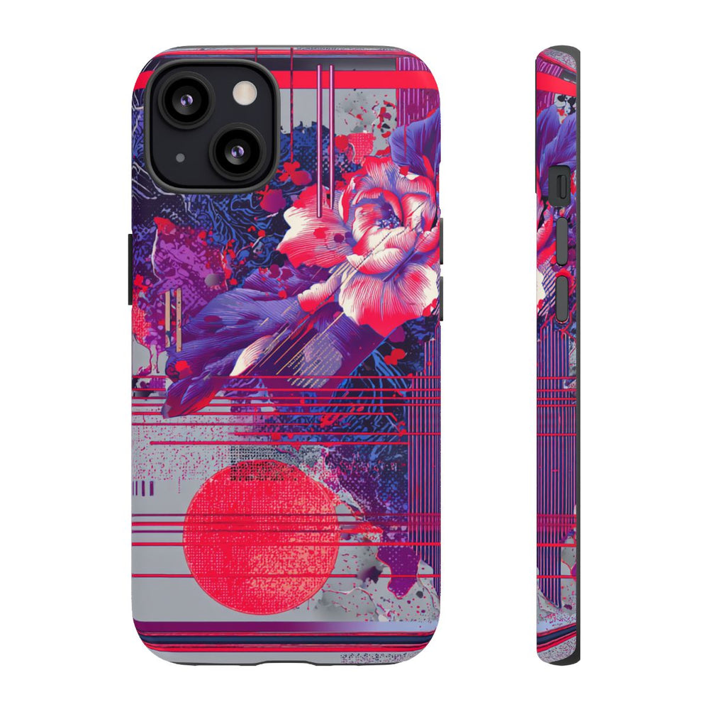 Abstracte Bloemmotieven met Neonaccenten