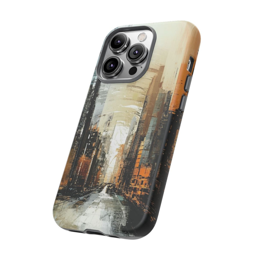 Abstracte Stadsgezicht in Matte Afwerking