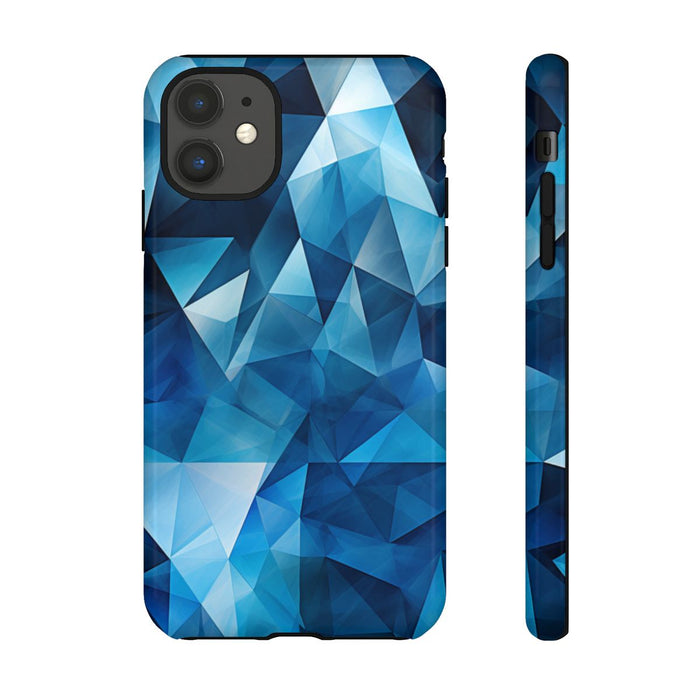 Blauw Geometrisch Driehoekenpatroon
