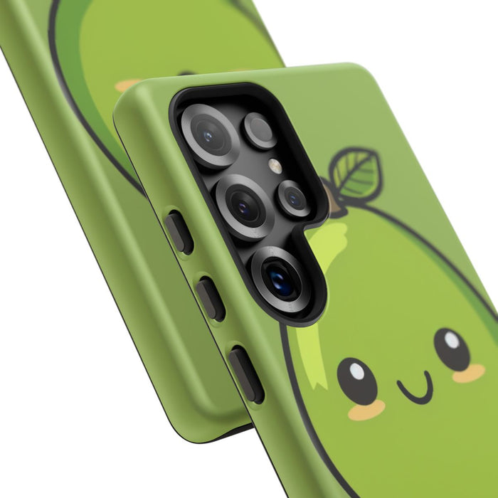 Schattige Groene Avocado in Cartoonstijl