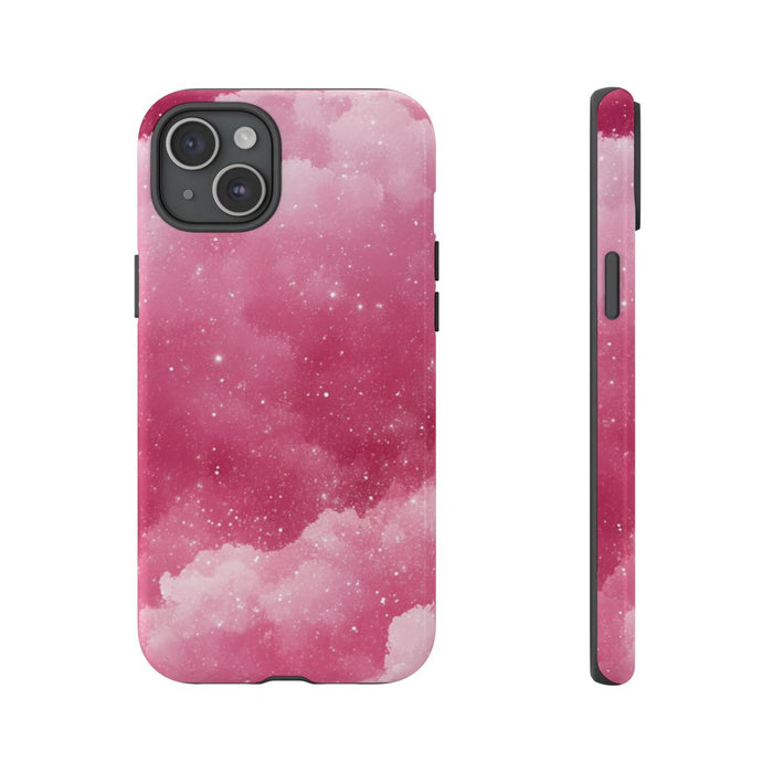 Roze Glitterwolkenpatroon