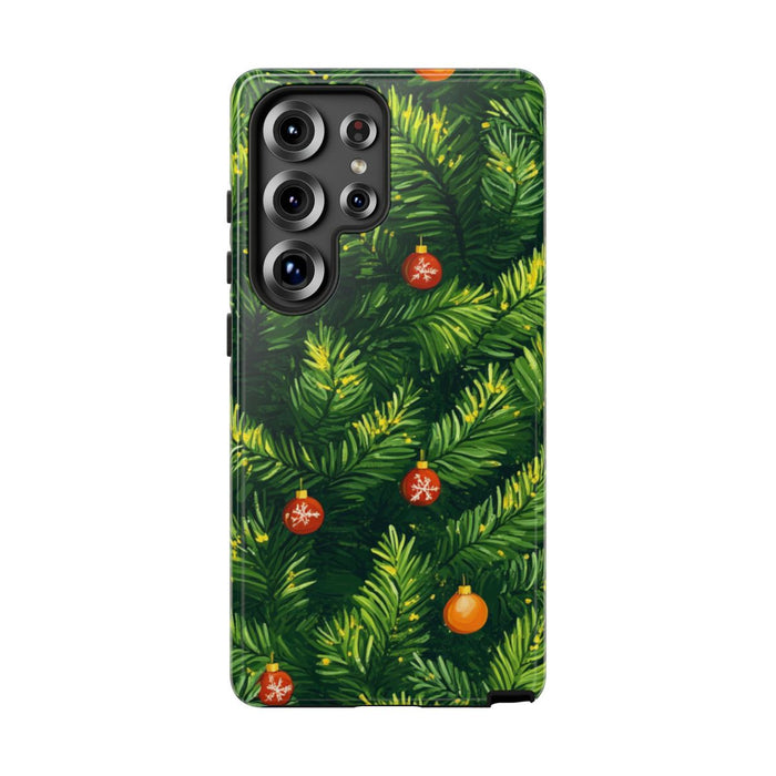 Kerst Dennentakken met Versieringen