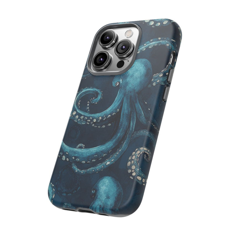 Blauw Octopus Tentakelpatroon