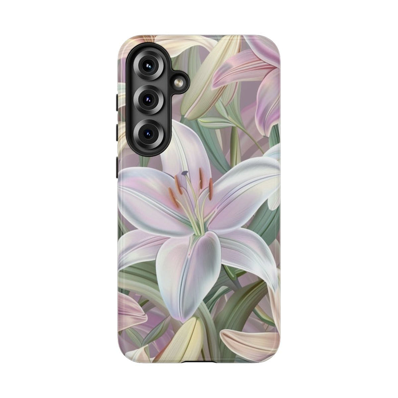 Pastelkleurige Paaslelies Bloemenpatroon