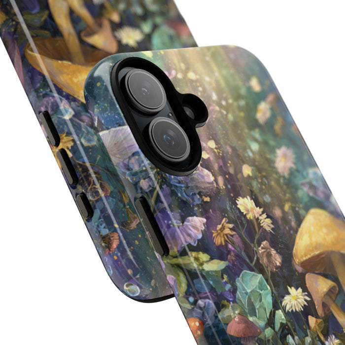 Mystieke Kristallen en Paddenstoelen Natuurscène