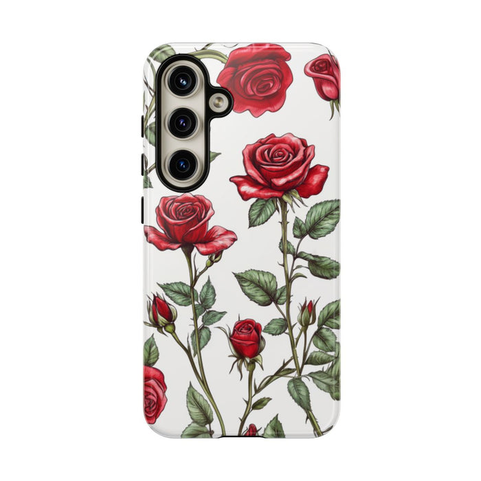 Rode Rozen Botanisch Patroon