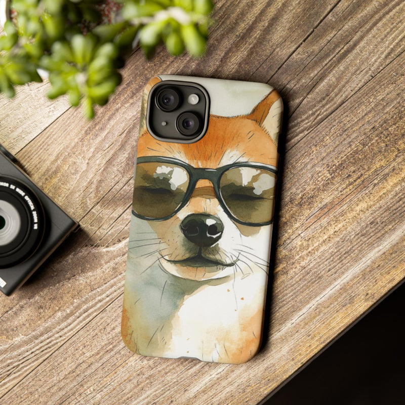 Stoere Shiba Inu met Zonnebril